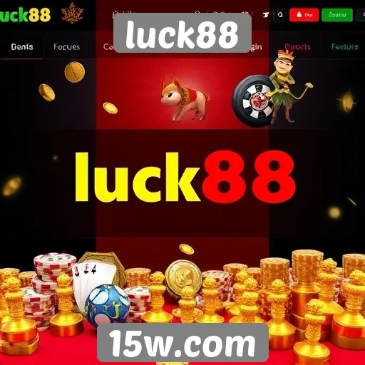 Análise da interface do usuário do site luck88